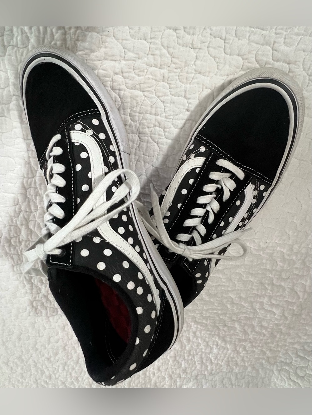 VANS “Dillon Baker” Black and White Polka Dot Men’s Skate Sneakers